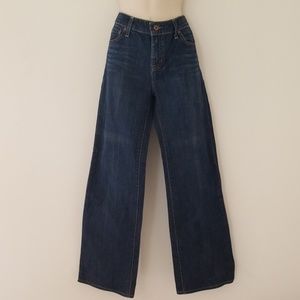 GAP ESSENTIAL Stretch Wide Leg Denim Blue Jeans 1R